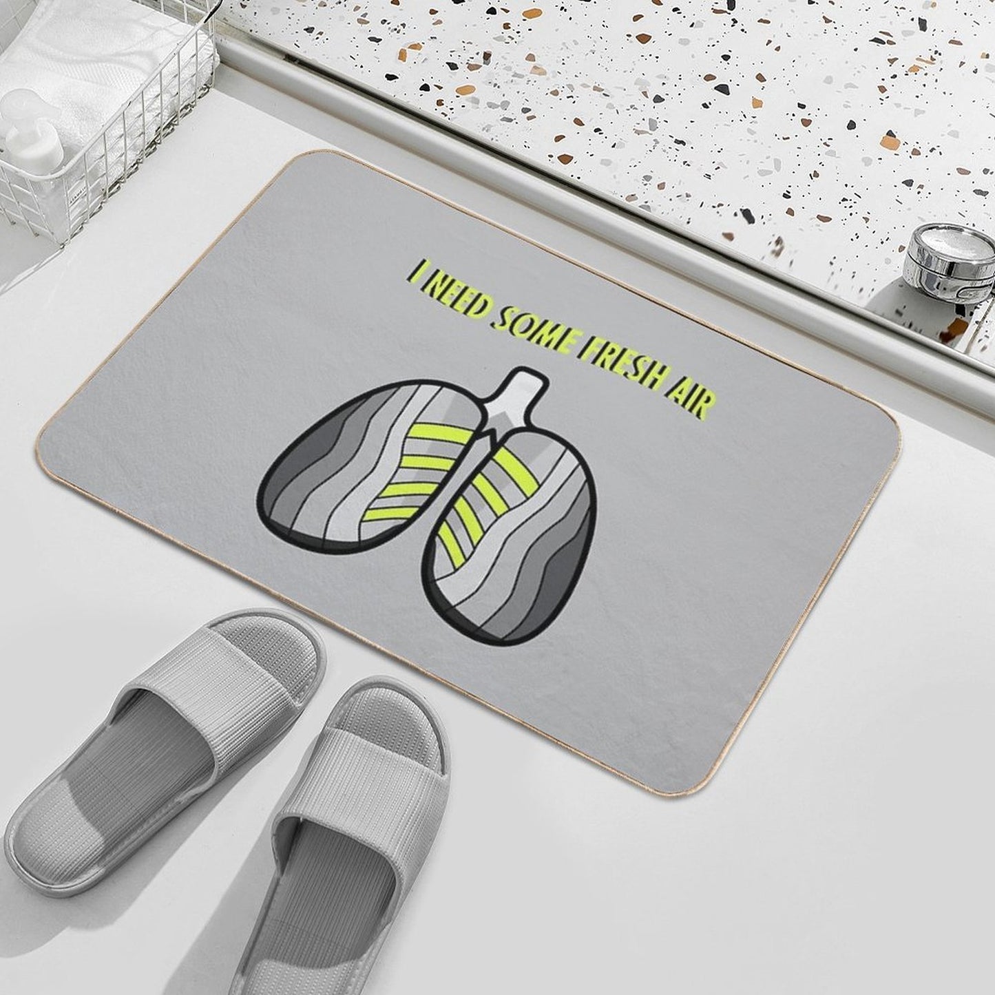 I Need Some Fresh Air  Anti-Trip Bath Mat