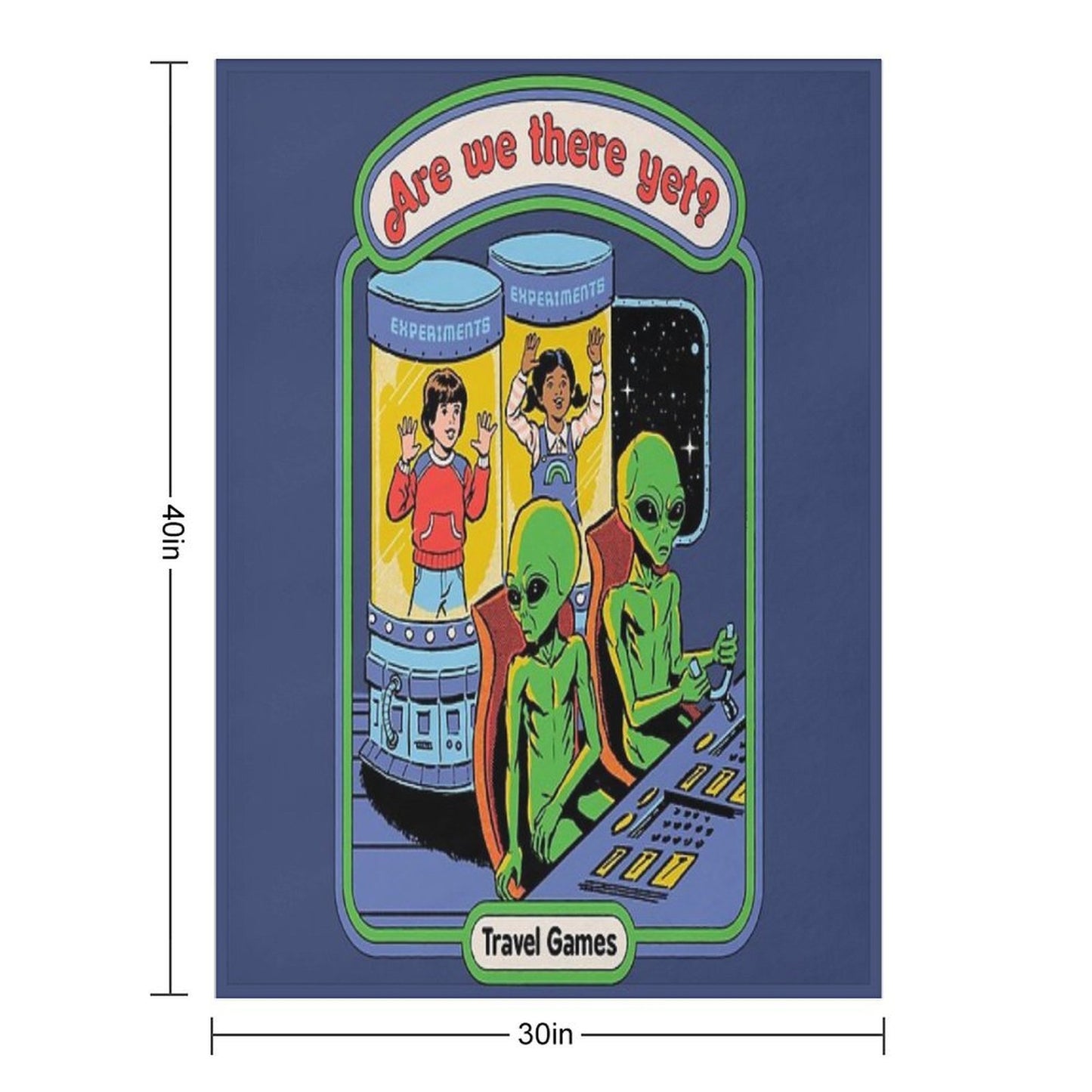 Are We There Yet Machine-washable Throw Blanket