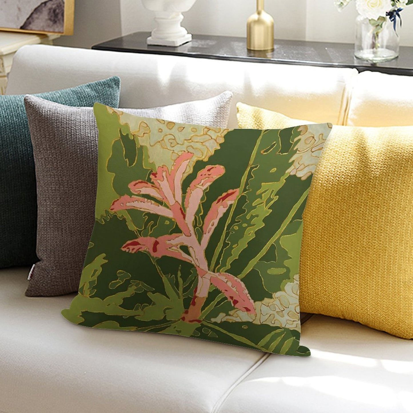 Swamp Banksia New Growth Soft Home Decor Throw Pillow