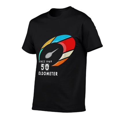Oldometer 50th Birthday Funny 50 Year Old Comfortable T-Shirt