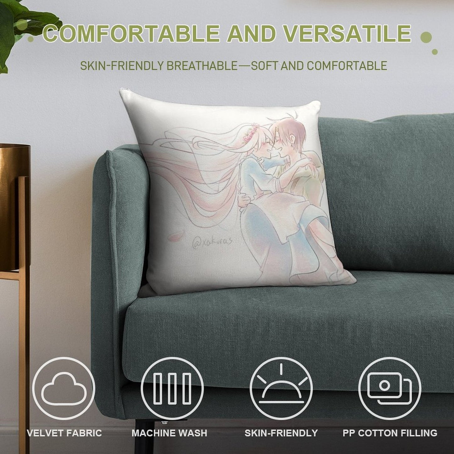 Kagerou Project - Setomary Soft Warmth Comfort Throw Pillow