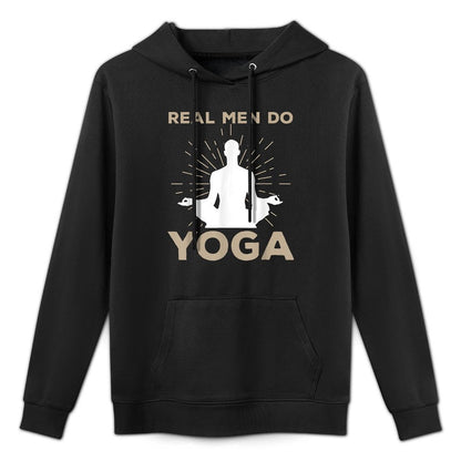 Funny Yoga Design For Men Boys Yoga Pose Meditation Lovers Shape Retention Hoodie