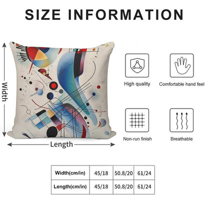 Kandinsky Art Print Soft Gift Ready Throw Pillow