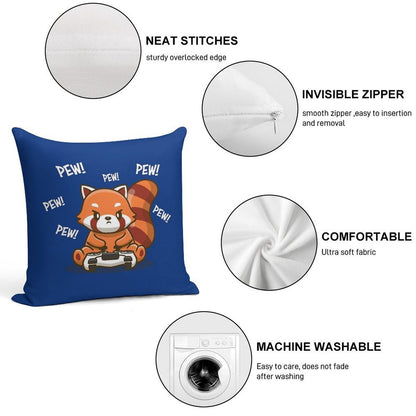 Red Panda Soft Durable Construction Throw Pillow