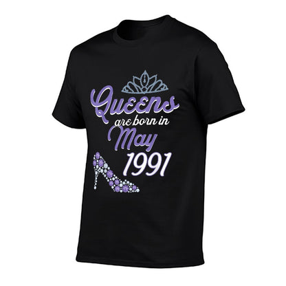 30 Years Old Bday May 1991 30Th Birthday Women  Stretchy T-Shirt