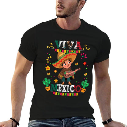 Viva Mexico Mexican Poncho Boy Independence Day Flag Toddler  Tagless Design T-Shirt