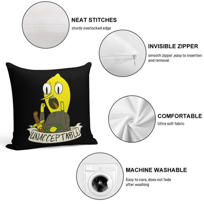 Lemongrab Soft Luxury Feel Throw Pillow