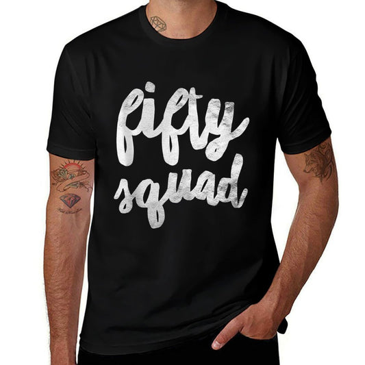 Fifty Squad 50th Birthday Party Gifts  Soft T-Shirt
