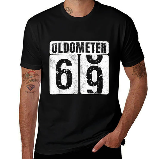 Oldometer 69 Vintage Funny 69th Birthday Gift Idea  Classic T-Shirt