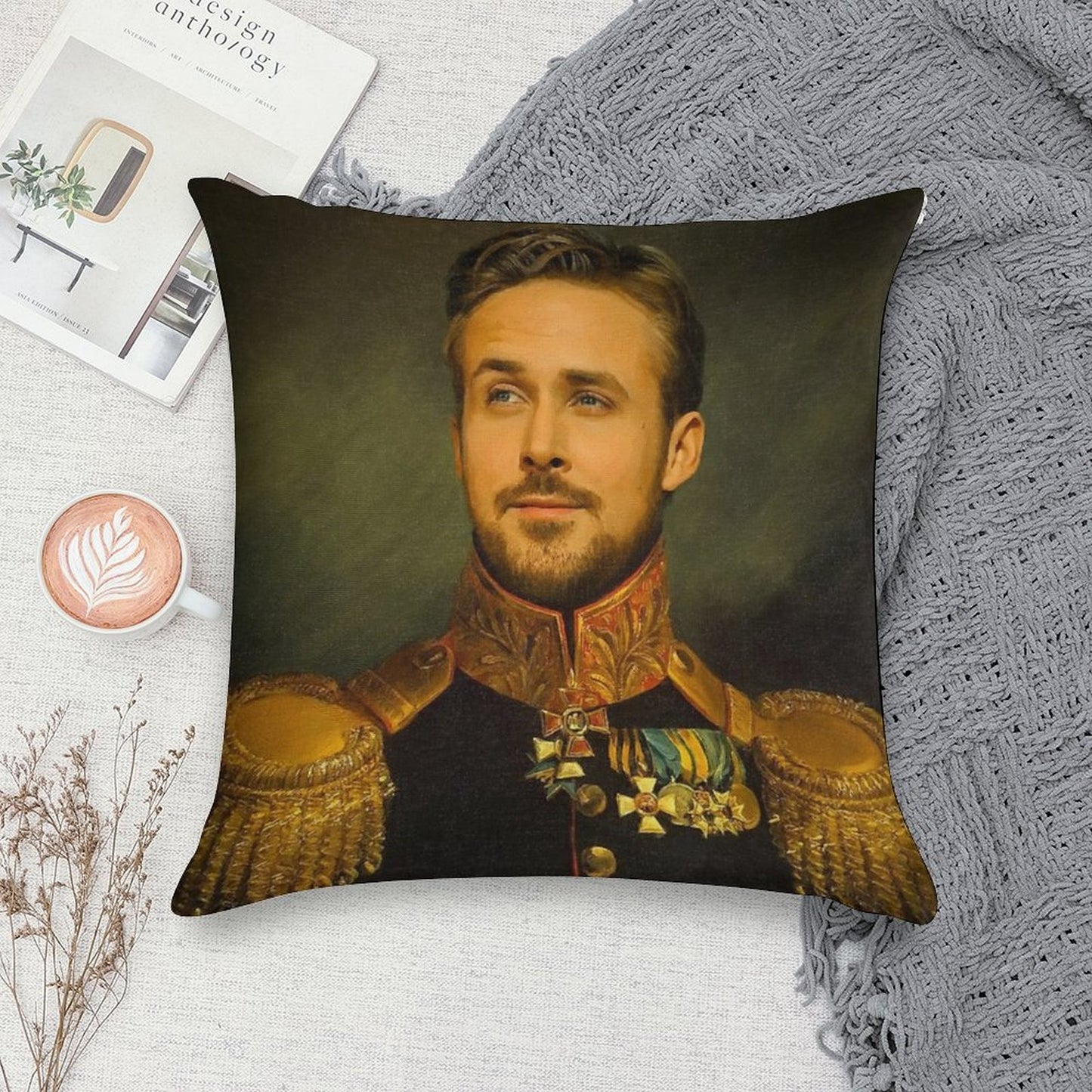 Ryan Gosling Soft Fade-Resistant Throw Pillow