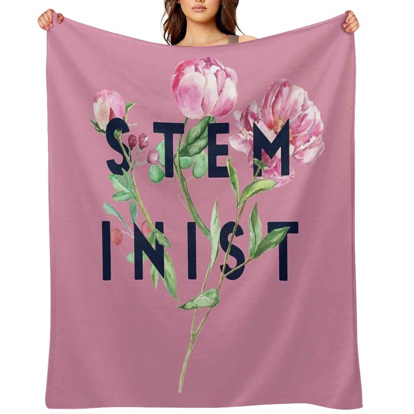 STEMinist Anti-pilling Throw Blanket