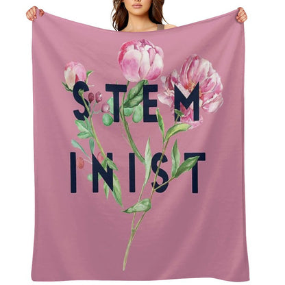 STEMinist Anti-pilling Throw Blanket