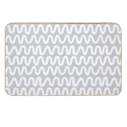 Minimal Waves  Fade-Resistant Bath Mat