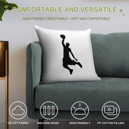 Basketball Player Design Soft Anti-Pilling Throw Pillow