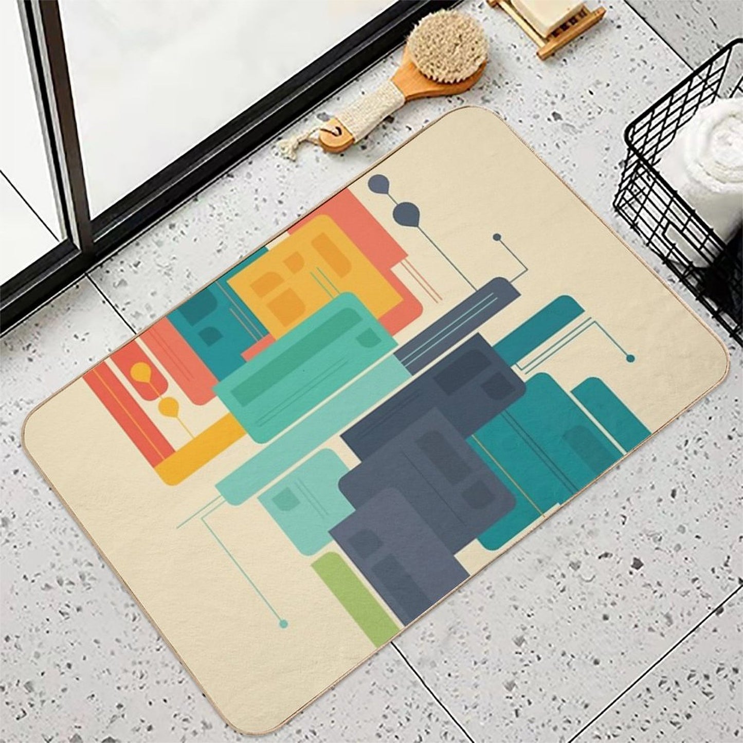 Meet Me At The Bridge  Absorbent Bath Mat