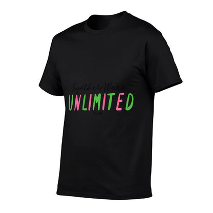Wicked Together We’re Unlimited Raglan Baseball  Heathered Texture T-Shirt