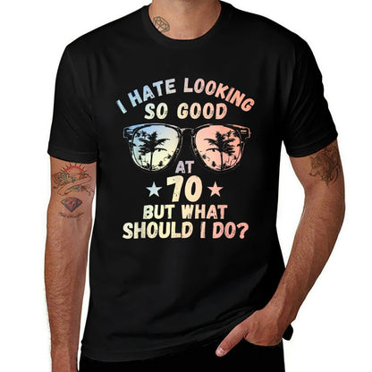 Funny 70th Birthday B-Day Saying Age 70 Year Joke  Affordable Price T-Shirt