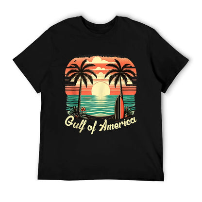 Gulf of USA America Vintage Beach America&#39;s Gulf Mexico Tank Top Odor-resistant T-Shirt