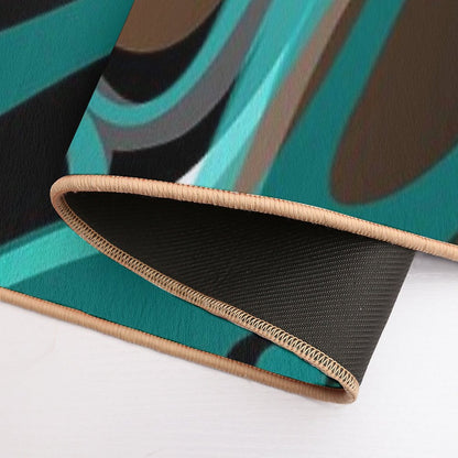 Liquify – Brown, Turquoise, Teal, Black, White  Dirt-Trapping Bath Mat