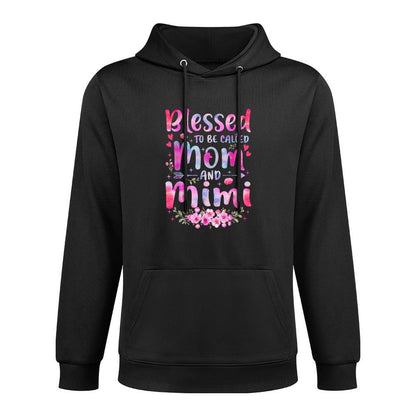 Mother's Day Blessed To Be Called Mom And Mimi Flowers Relaxed Fit Hoodie