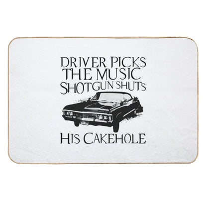 Driver Picks The Music  Anti-Trip Bath Mat