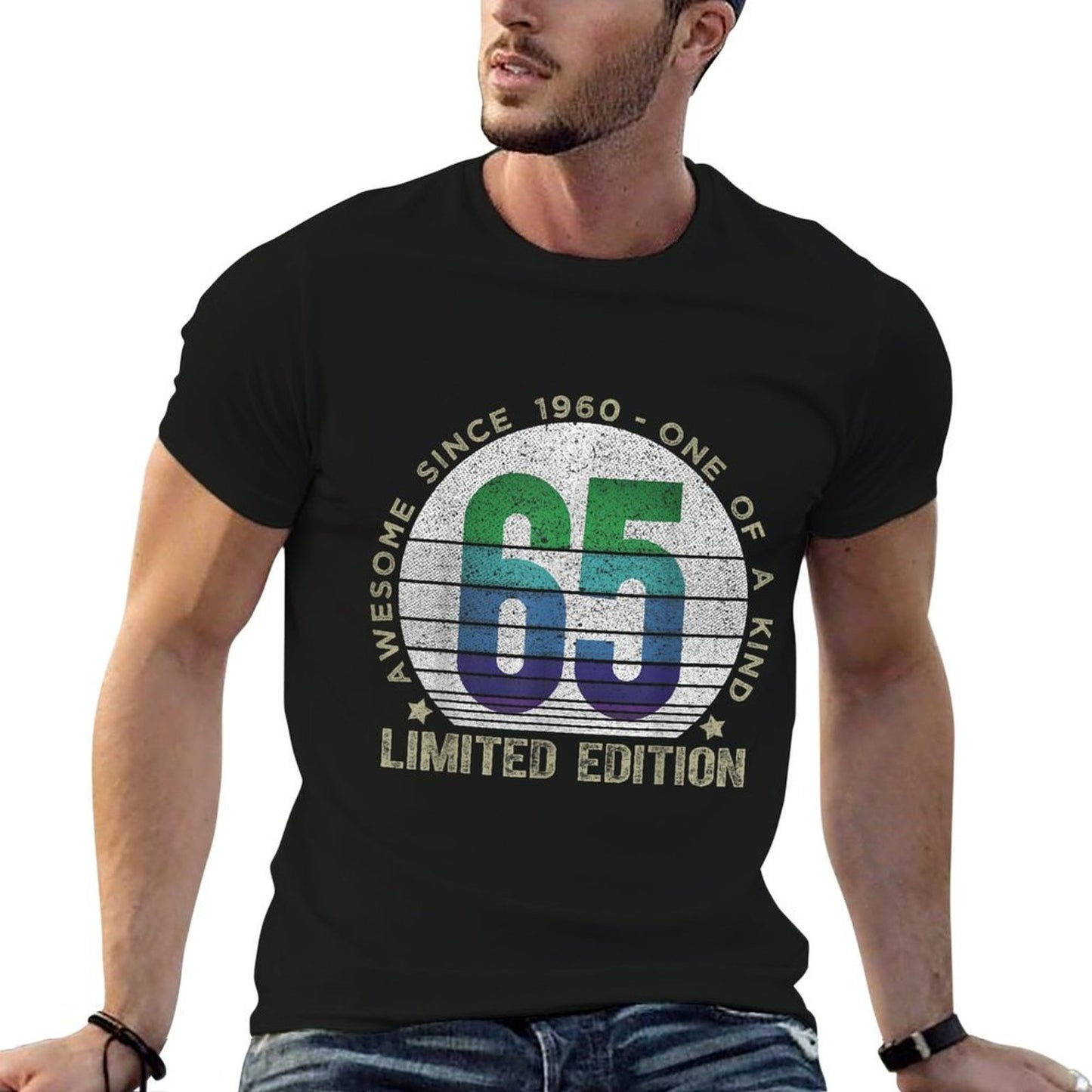 65 Year Old Gifts Vintage 1960 Limited Edition 65th Birthday  Polyester Blend T-Shirt
