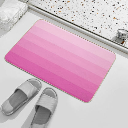 Pink Flower  Stain-Proof Bath Mat