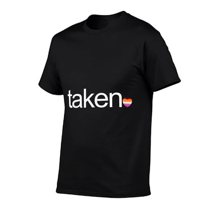 Im Taken Lesbian Pride LGBT-Q Heart Romantic Men Women  Heathered Texture T-Shirt
