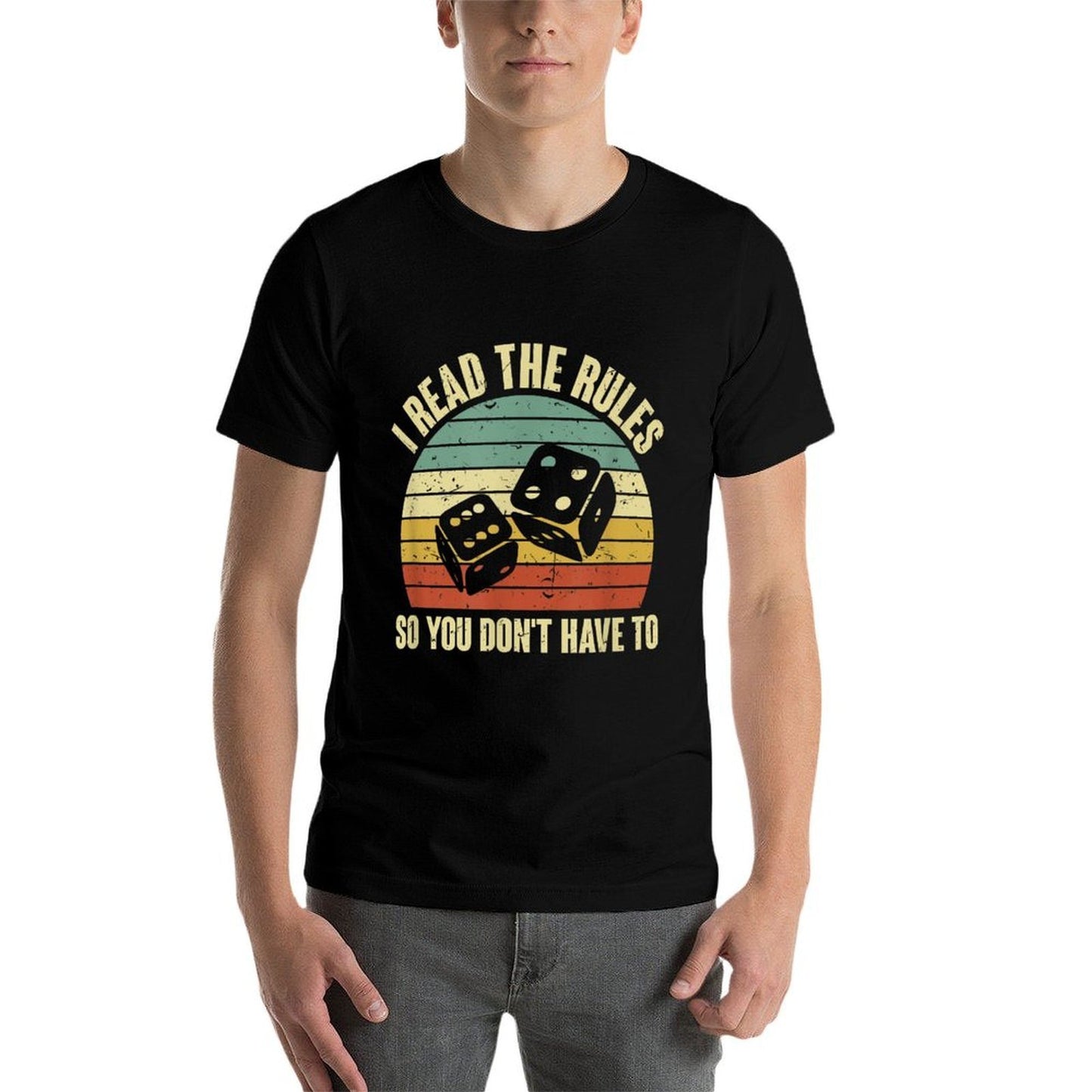 Game Night Adults Funny Board Games I Read The Rules  Wrinkle-resistant T-Shirt