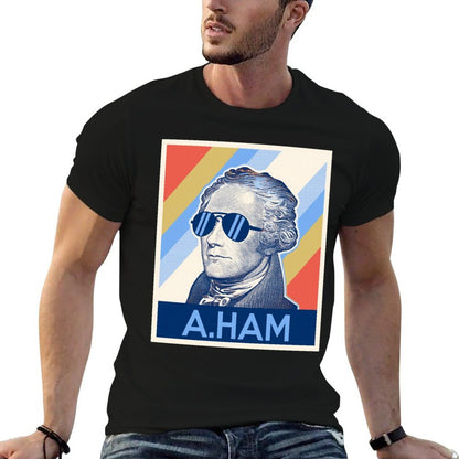 Hamilton Wearing Sunglasses  Affordable Price T-Shirt