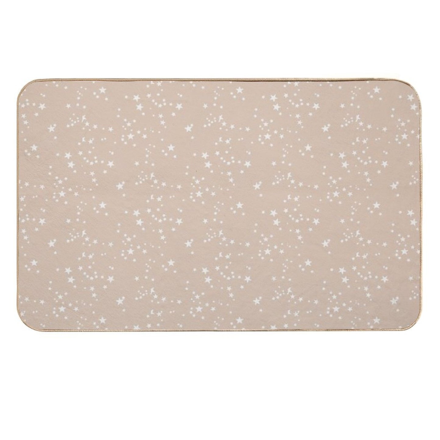 Orange Pastel Stars  Multi-Purpose Bath Mat