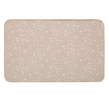 Orange Pastel Stars  Multi-Purpose Bath Mat