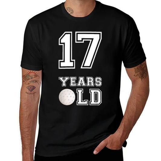 17 Years Old Golf Birthday Boy 17th Birthday  Vintage-inspired T-Shirt