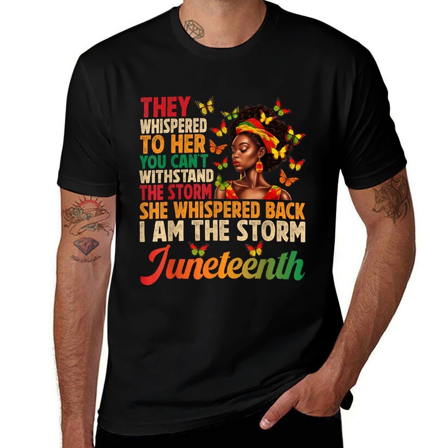 Juneteenths Women I Am The Storm Black Freedom 1865  Odor-resistant T-Shirt
