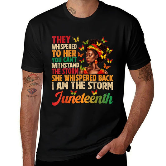 Juneteenths Women I Am The Storm Black Freedom 1865  Odor-resistant T-Shirt
