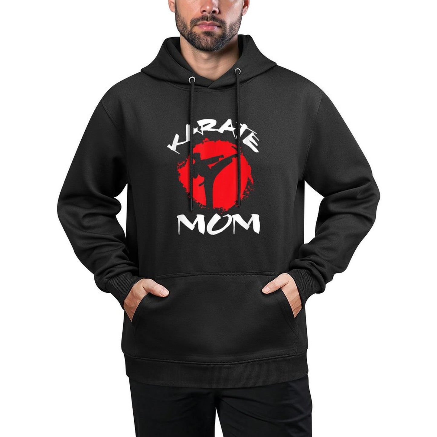 Karate Mom Vintage Martial Art Self And Defense Mothers Day Unisex Design Hoodie
