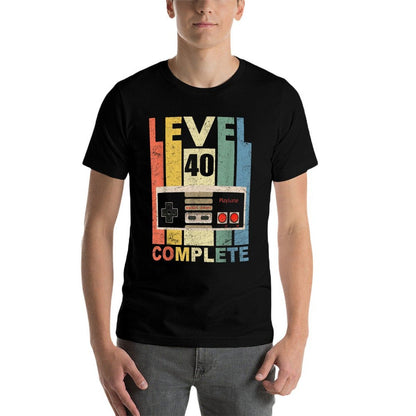 Level 40 Complete Men 40th Birthday Gift  Stretchy T-Shirt