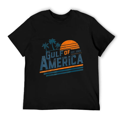 Vintage Gulf Of Us America Retro Sunset Gulf Of Us America Wrinkle-resistant T-Shirt