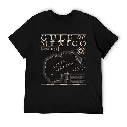 Gulf of Mexico 1672 Historic Map Moisture-wicking T-Shirt