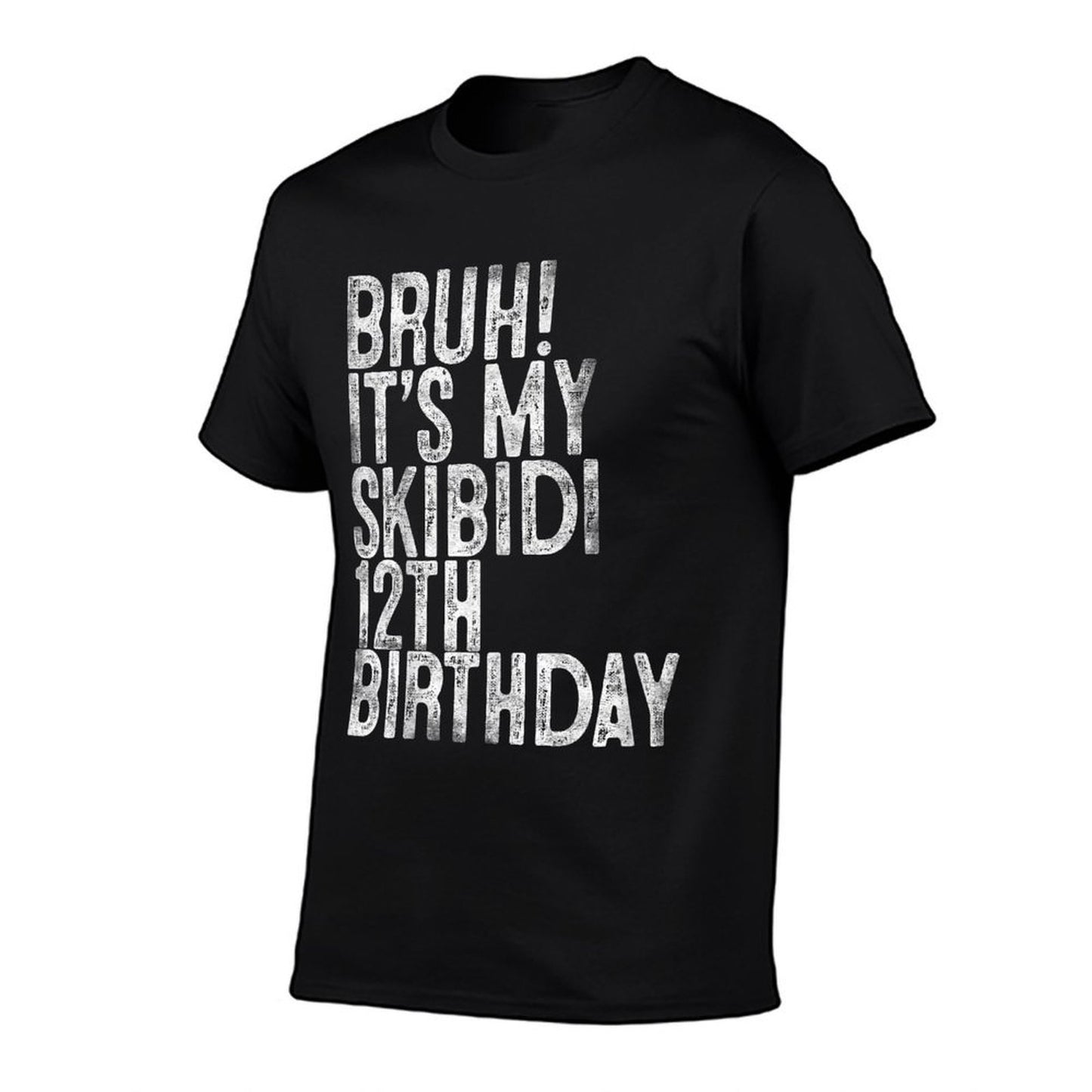 Bruh It's My Skibidi 12th Birthday Gifts 12 Years Old Boys  Heathered Texture T-Shirt