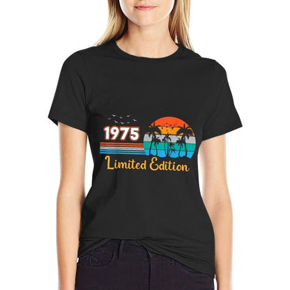 50th Birthday Man Woman 50 Years 1975 Decorative Funny Gift  Relaxed-fit T-Shirt