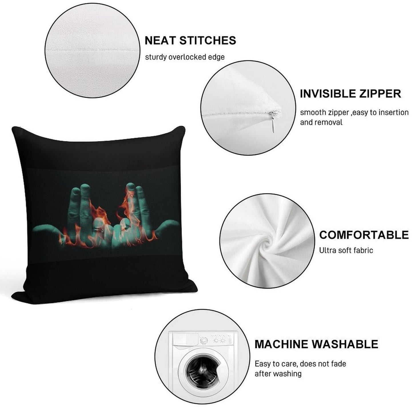 Jul Soft Easy Maintenance Throw Pillow