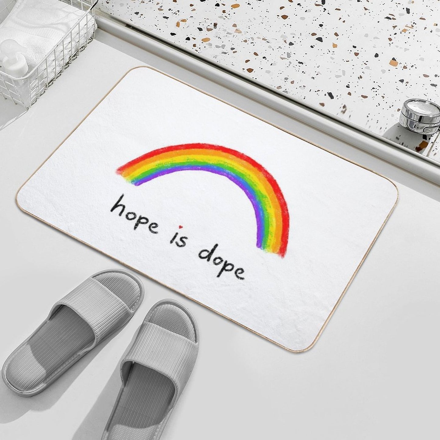 Hope Is Dope  Rapid-Drying Bath Mat