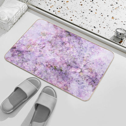 Romantic Lilac - Floral Art, Vintage  Versatile Bath Mat