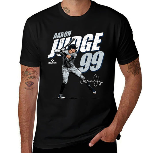 MLBPA - Major League Baseball Aaron Judge - MLBJUD3001 Heathered Texture T-Shirt