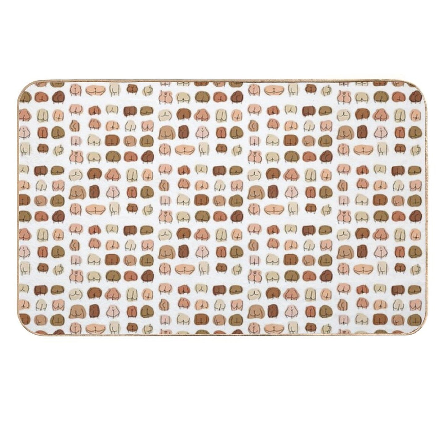 Love Butts - Shapes And Sizes  Versatile Bath Mat