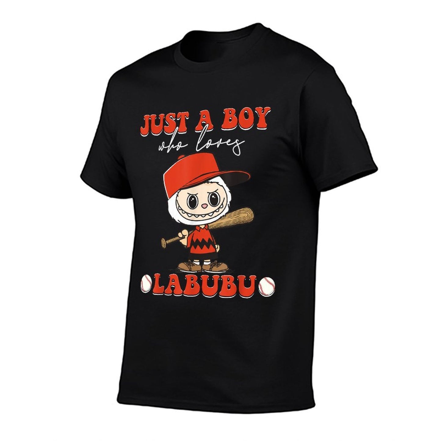 Just A Boy Who Love Labubu Funny Baseball Player Lover Kids  Stretchy T-Shirt