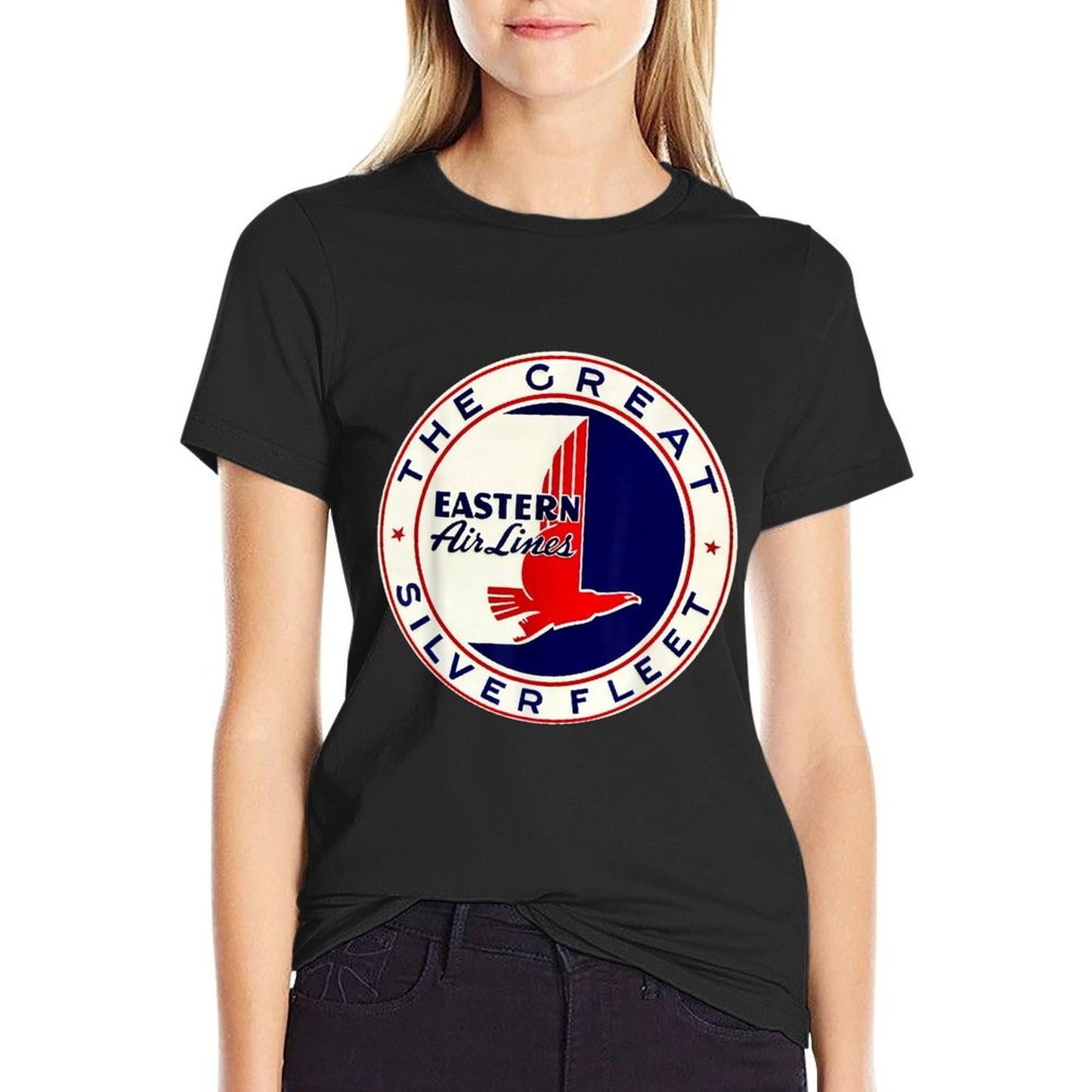 Retro Vintage 1930's DC3 Eastern Airlines Great Silver Fleet  Graphic-printed T-Shirt