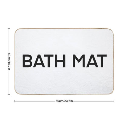 Self Aware Humorous Bath Mat That Teaches You English  Slip-Resistant Bath Mat