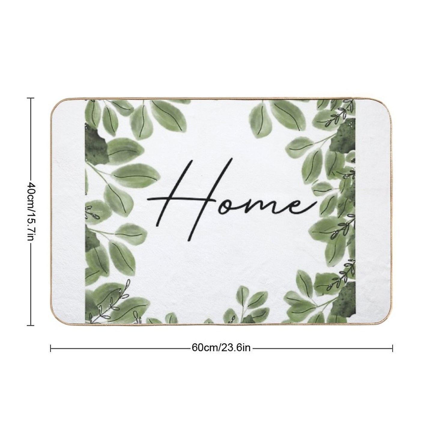 Leaves Durable Bath Mat